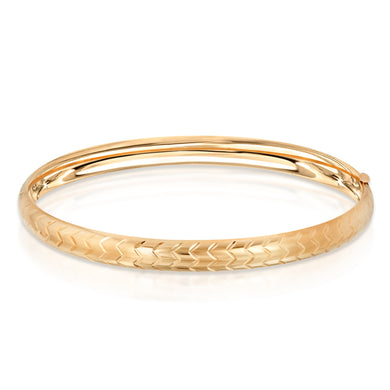 14k Yellow Gold - Bracelet Bracelet/ Diamond Cut Design