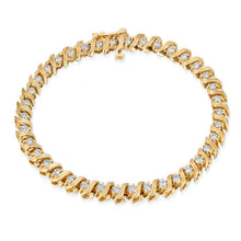 Load image into Gallery viewer, 14k Yellow Gold - Diamond Tennis Bracelet