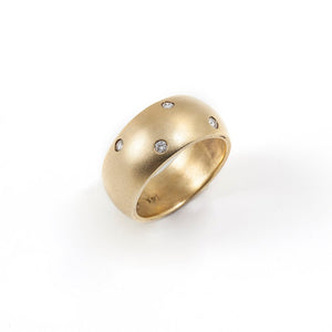 14k Yellow Gold - Diamond Band