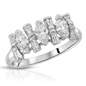 14k White Gold - Diamond Ring