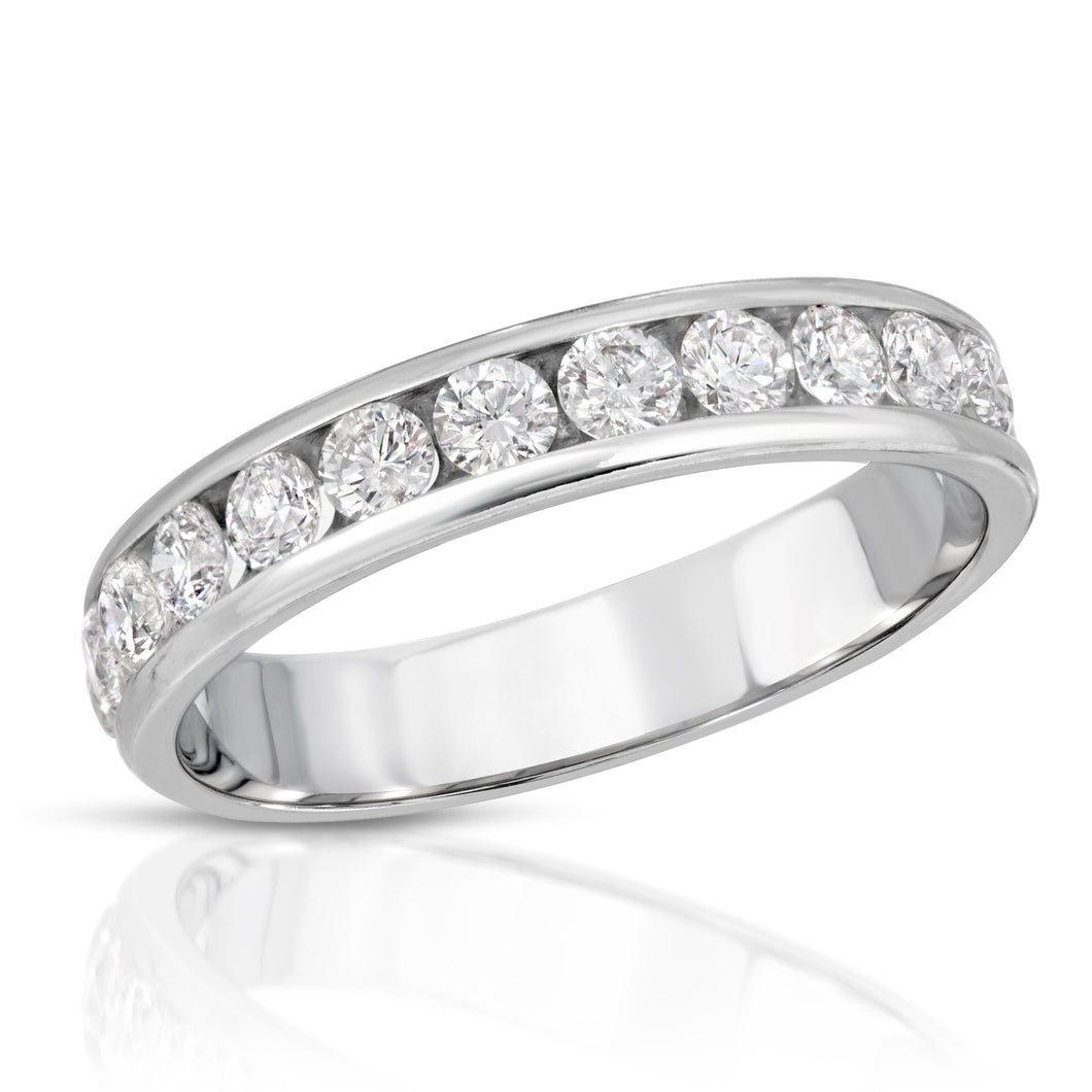 14k White Gold - Diamond band