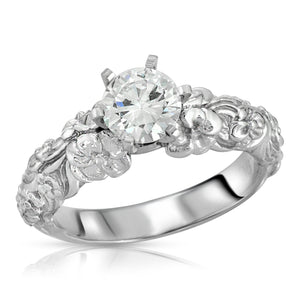 14k White Gold - Diamond Ring