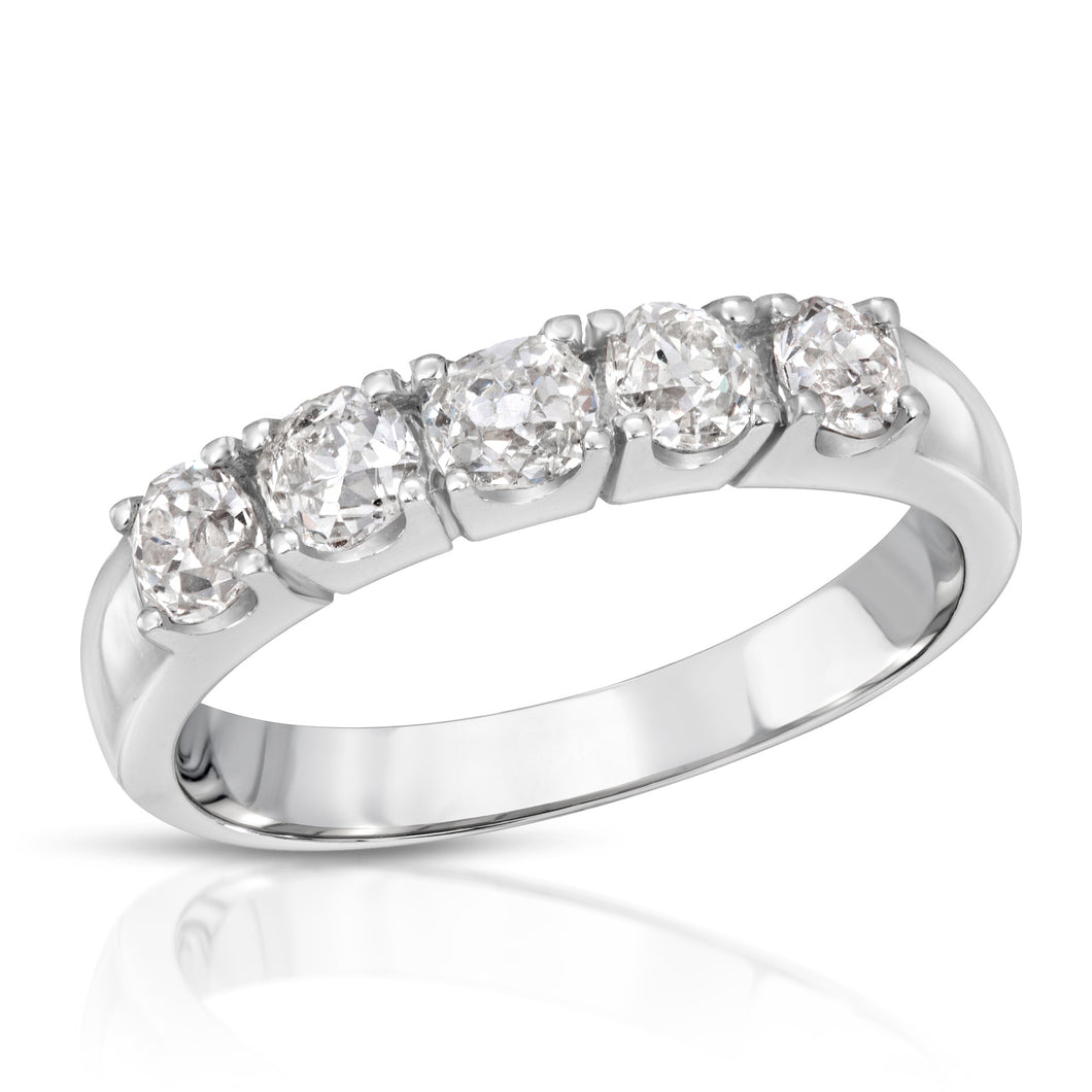 14k White Gold - Diamond Band